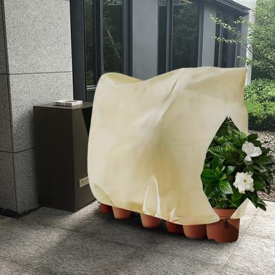 Housse d'hivernage pour plantes Sac protecteur pour plantes avec cordon de serrage et fermeture éclair Housse de protection contre le froid Couvertures antigel réutilisables pour arbres arbustes