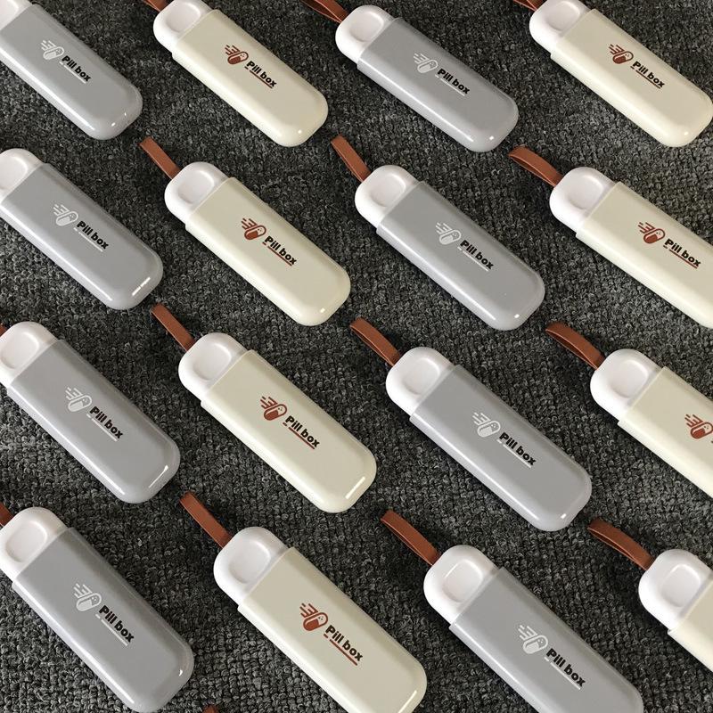 Compact Portable Pill Box Dispenser for Seniors