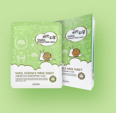 Pure Skin Schneckenessenz Maskenblatt – Nährende koreanische Gesichtsmaske