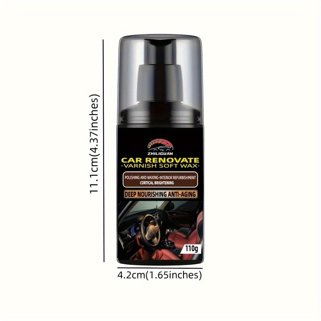 Allgemeines Kunststoffreparaturwachs für Autos - tief nährende Anti-Aging-Creme zur Aufbereitung von Autointerieur und -exterieur, UV-Schutz