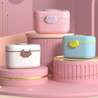380/550ML Portable Milk Powder Storage Box Leak-Proof Baby Formulas Dispenser Outdoor Travel Sealed Food Snack Storage Container