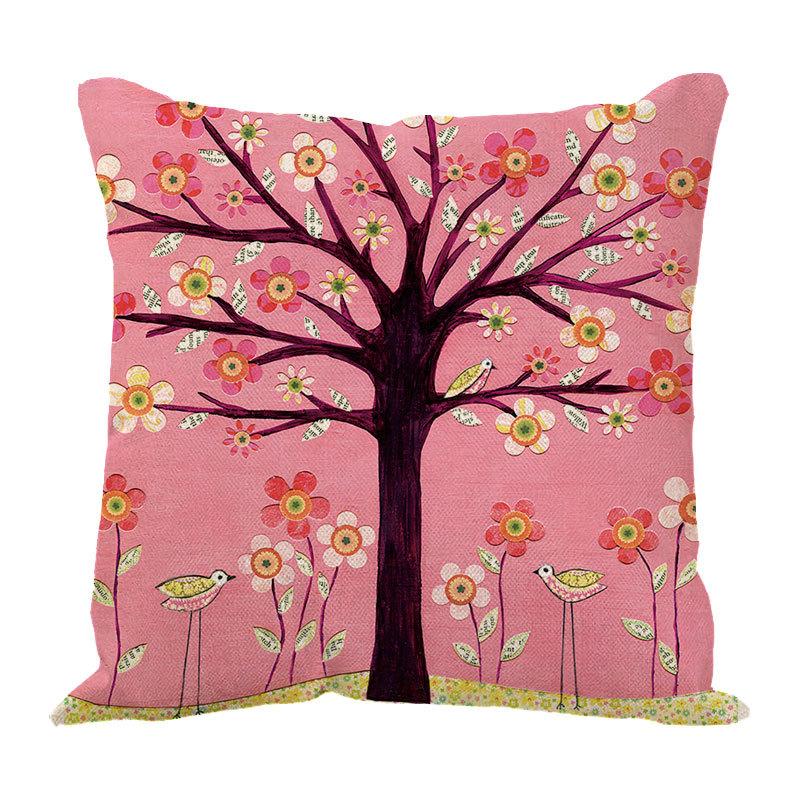 Money Tree Pillow Pillow Case Home Ornament Supplies Nordic Tree Flower Pillow Case Design Sofa Cushion Cushion Cover