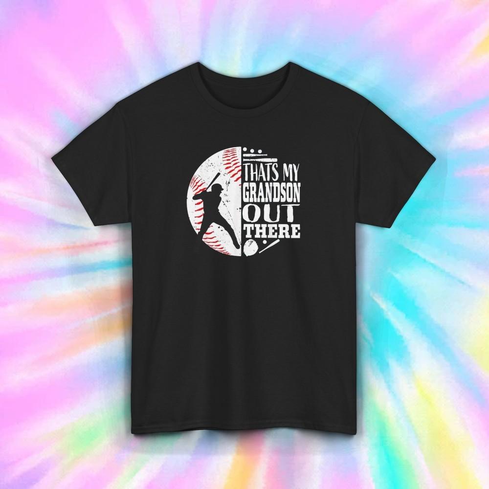That's My Grandson Baseball T-Shirt S-5XL Proud Grandma Grandpa Gift Tee