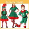 Charming Green Elf Santa Claus Costume Set Ideal For Christmas Parties And Fun Family Activities