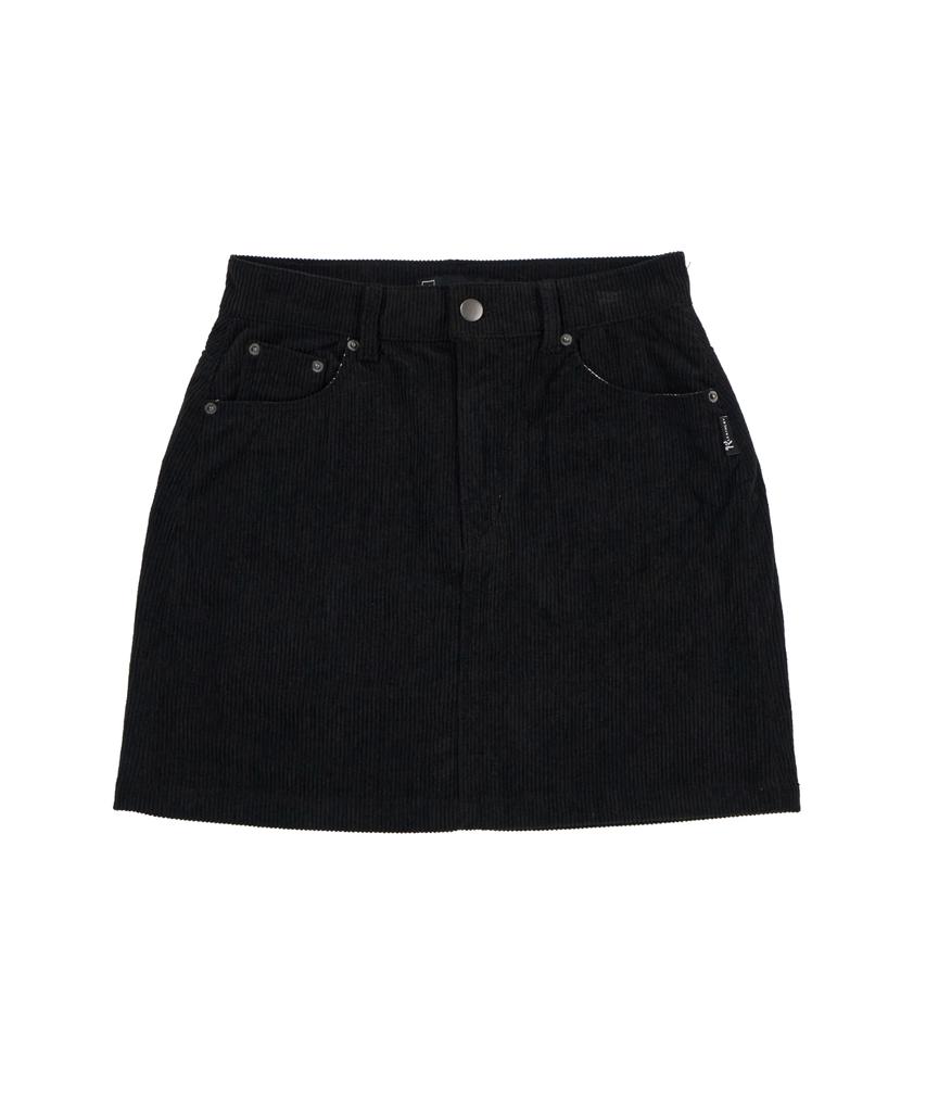 Ledeoli Corduroy Mini Skirt [Brown]