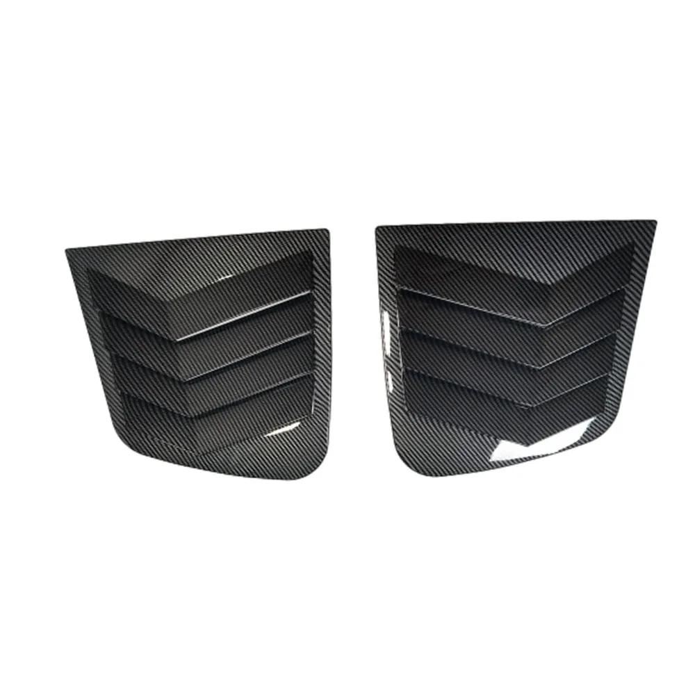 For Kia Sportage KX5 2016-2019 Car Rear Louver Window Side Shutter Cover Trim Sticker Vent Scoop ABS Carbon Fiber Accessories