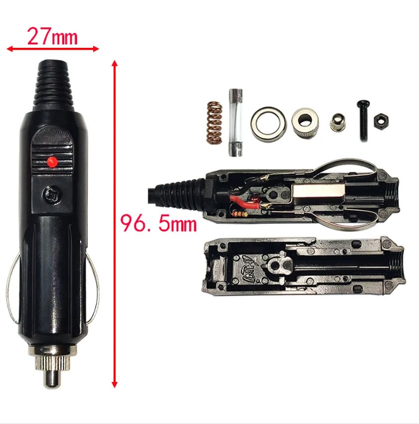 YFFSFDC Car Cigarette Lighter 12V/24V Car Cigarette Socket Extension Cable