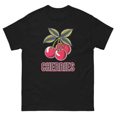 Kirschen Liebhaber Essen Bild Cartoon Lustiges T-Shirt