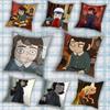 Cool Abaddon HHaunted Hotel Pillow Case Antidustmite Pillowcase Invisible zipper silky short plush Sofa cushion cover