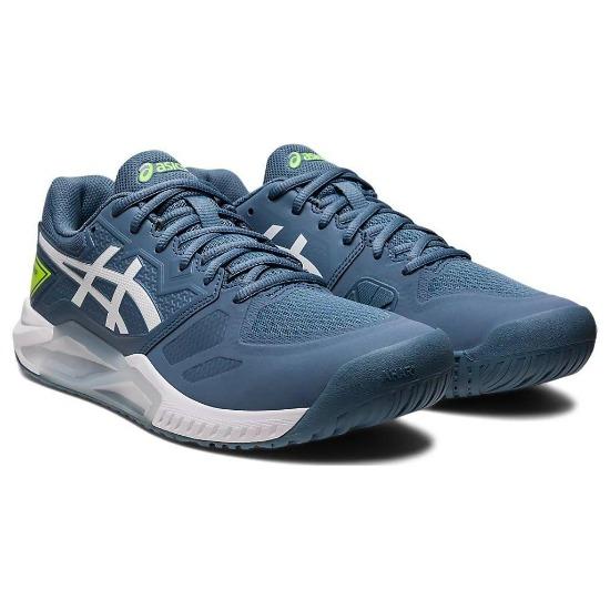 Asics Zapatillas de Tenis para Hombre Gel Challenger 13 Azul Acero Blanco 1041A222-400