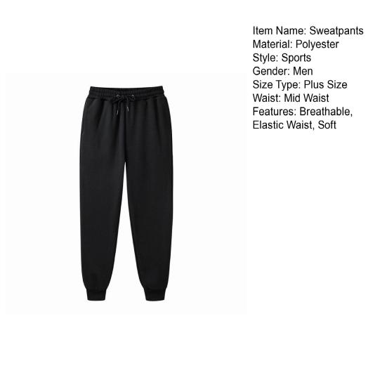 Herren Trainingshose Elastischer Bund Unifarben Tasche Tiefer Schritt Sportbekleidung Laufen Schlanke Passform Anti-Pilling Jogginghose für die Arbeit