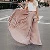 Elegant High-Waist Pleated Maxi Skirt for Women