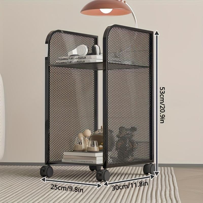 Metal Bold Ultra Narrow Bedhead Cabinet Small Simple Modern Alternative Light Luxury Home Bedroom Storage Rack Sofa Side Table