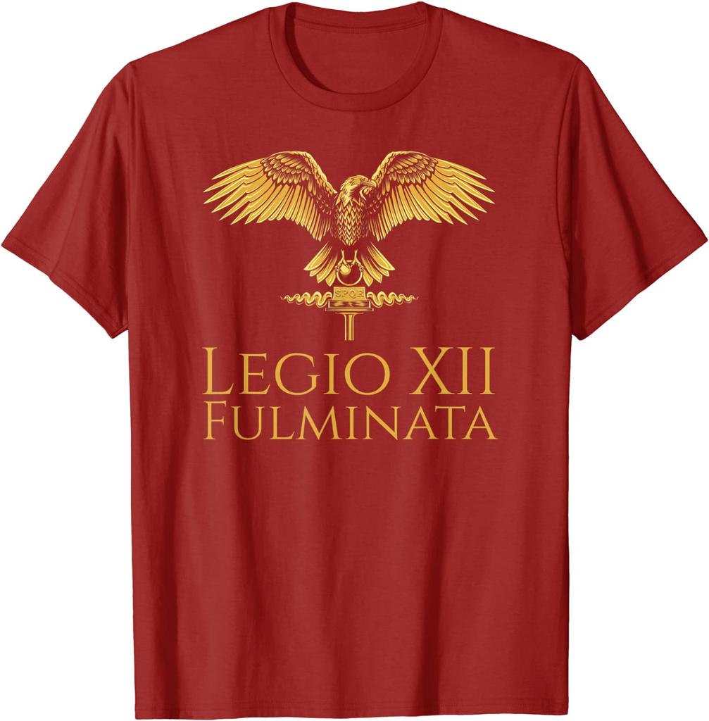 Ancient Roman Legion  Legio XII Fulminata SPQR Men T-Shirt Short Sleeve Casual 100% Cotton O-Neck Summer Tees