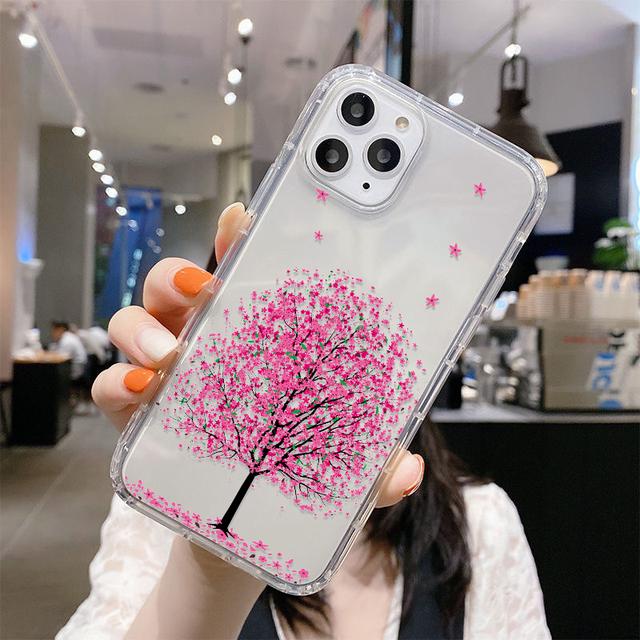 

Прозрачный цветочный чехол для телефона Samsung A52s 5g Чехол A53 A52 A13 A22 5g A33 A73 A03s A12 A21s A31 A32 A50 A51 A70 A04s A54 A34 Чехол A54(5G)