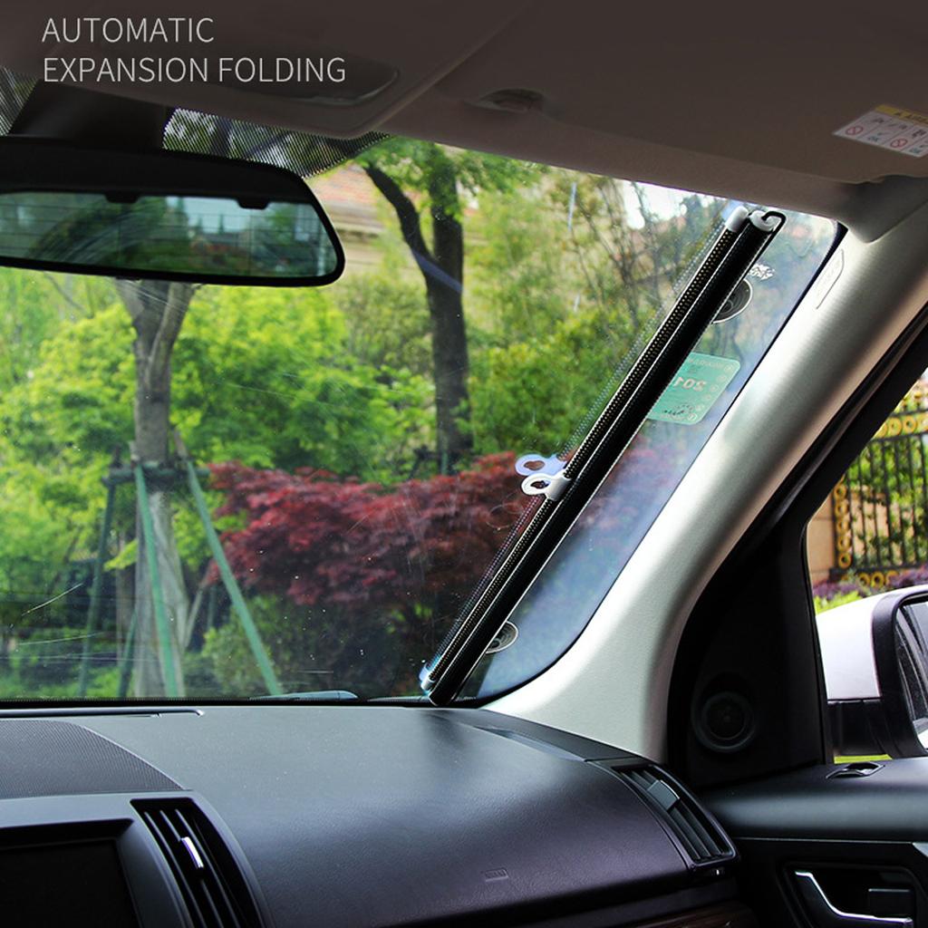 Car Retractable PVC Windshield Sunshades Auto Front Rear Side Windows Sun Shade Anti-UV Interior Protection Sun Visor