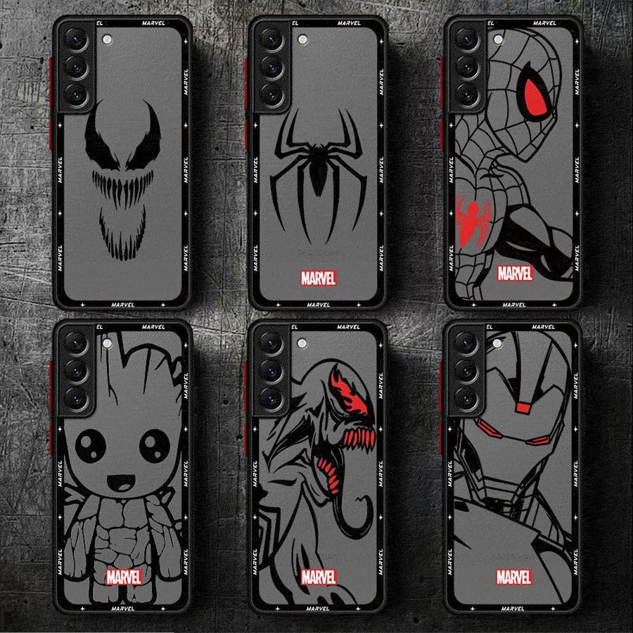 Marvel Spiderman Ironman Phone Case for Samsung Galaxy S10 Plus S10 Lite S22 Plus S24 S25 Ultra S21 S20 FE S9 S23 Ultra Cover
