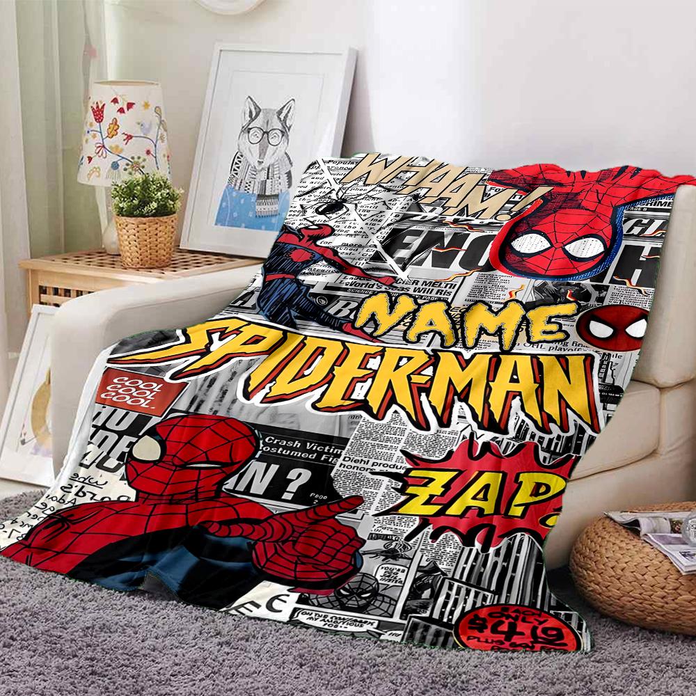 Custom Name Venom Vs Spiderman Urban Battle Party Blanket For Couch Bed Plush Cozy Fuzzy Blanket Super Soft Warm Blankets For Fall And Winter 0916177