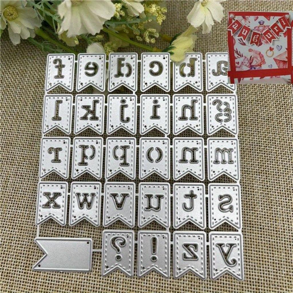 1PC Mold Letter Symbol Banner Metal Cutting Dies Stencils for DIY Scrapbooking Decorative Embossing Handcraft Die Cutting Template