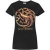 Gra o Tron Metaliczny Smok Targaryenów Damska Koszulka (M)