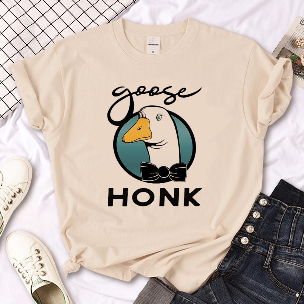 

Goose tshirt men summer anime tshirt male graphic 2000s clothing 4XL