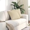 Sofa Cushions 2 pcs Cream 45 x 45 cm Fabric