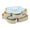 Practical Rotating Snacks Organizers With Phone Stand Double Layer Candy Nut Serving Dish For Any Gathering