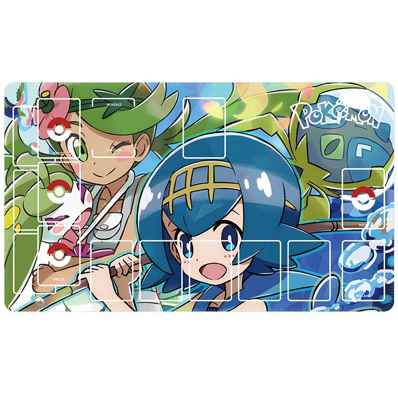 Anime Pokemon GAME PTCG Dedicated DIY Card Playmat Battle Against K Jirachi Lunala Solgaleo Collection Gift Toys