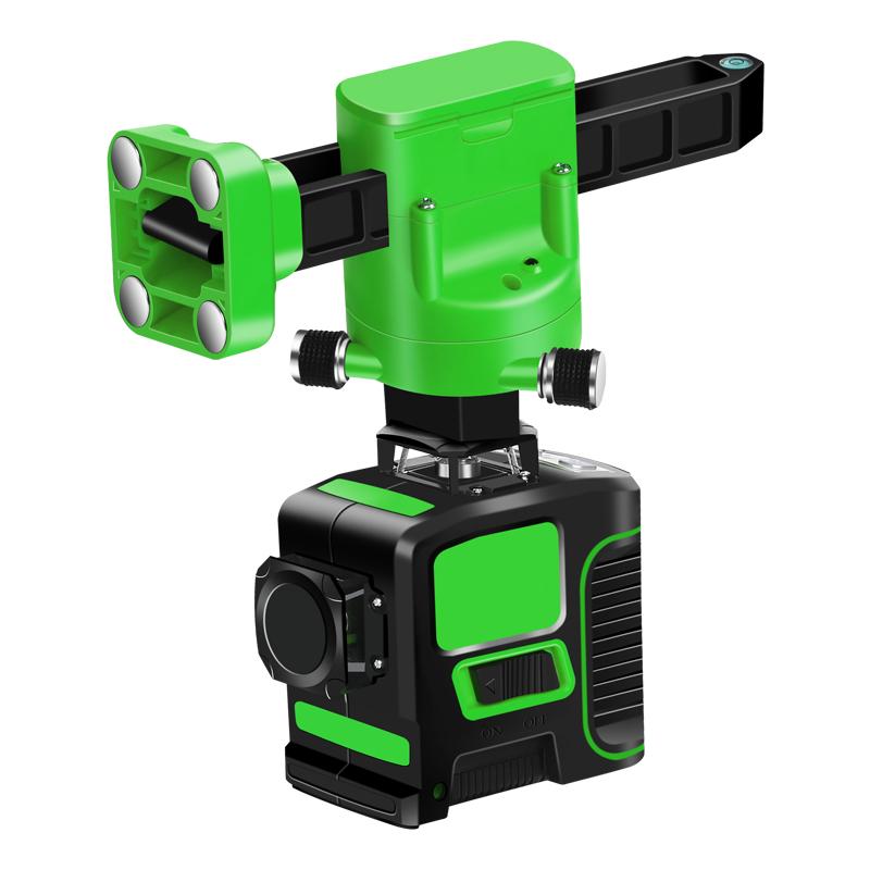 12-Line High Precision Green Light Infrared Laser Level and Floor Layout Instrument with Auto Line Drawing