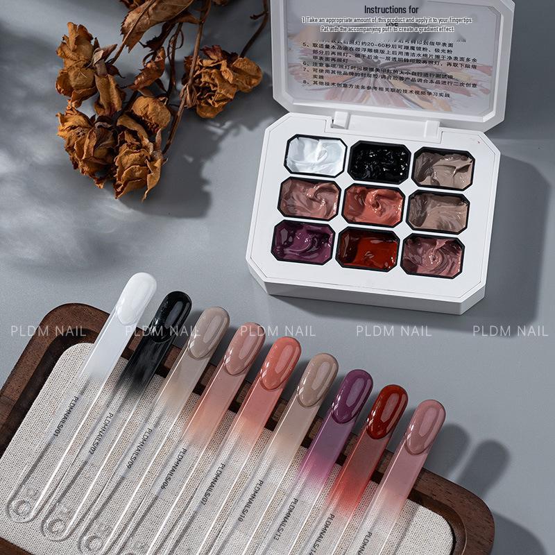 Nail Art Gradient Gel: Alcohol Resistant, Smudge-Proof, Mirror-Finish with Carving Texture