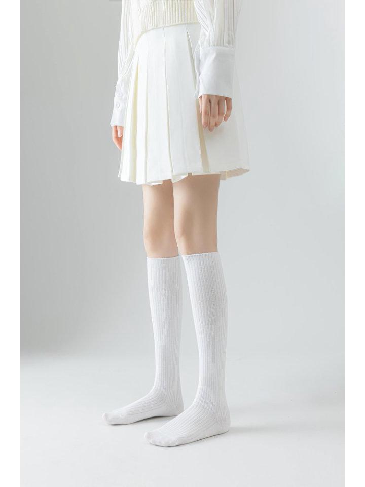 

Solid Color 3D Ribbed Over-the-Knee Socks: Versatile, Breathable, Preppy Style Boot Socks. One Size