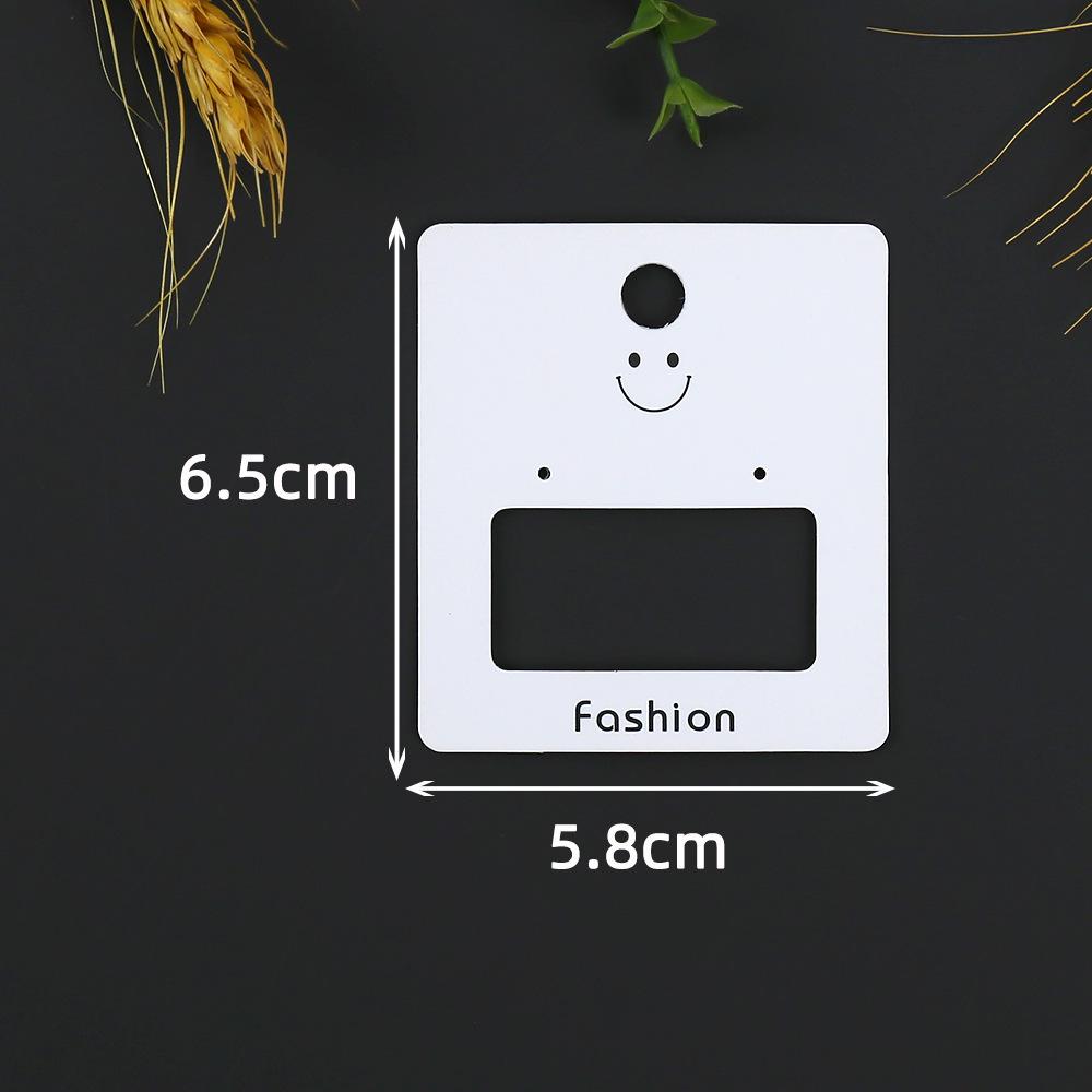 Smiley Face 2-Hole Earring Hanging Card - Trendy Jewelry Packaging