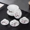 Gaiwan Teacup with Lid: White Porcelain Ceramic Tea Brewing Bowl, 7.5CM, Kung Fu Tea Set Accessory.