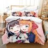 Luxury New 3D Print Anime Game Princess Connect! ReDive Bedding Set Duvet Cover Bed Set Quilt Cover Pillowcase King Queen