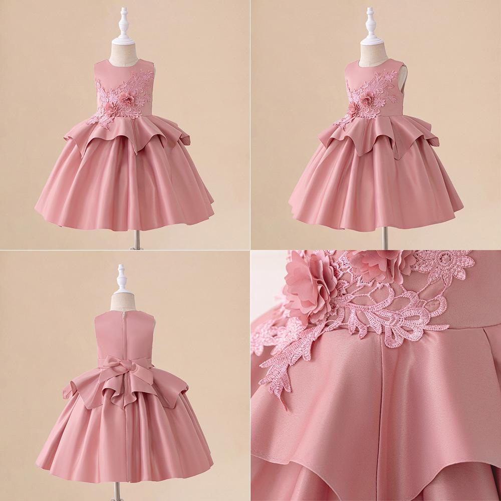 Christmas Gift Dresses Flower Girls Baptism Dress Toddler Baptism 1st Birthday Dress Baby Girl Clothes Princess Wedding Party Kids Costume