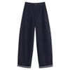 Brand Wool Women's High-Quality Casual High Waist Straight Leg Pants - Simple Luxurious Slimming Drape Design
