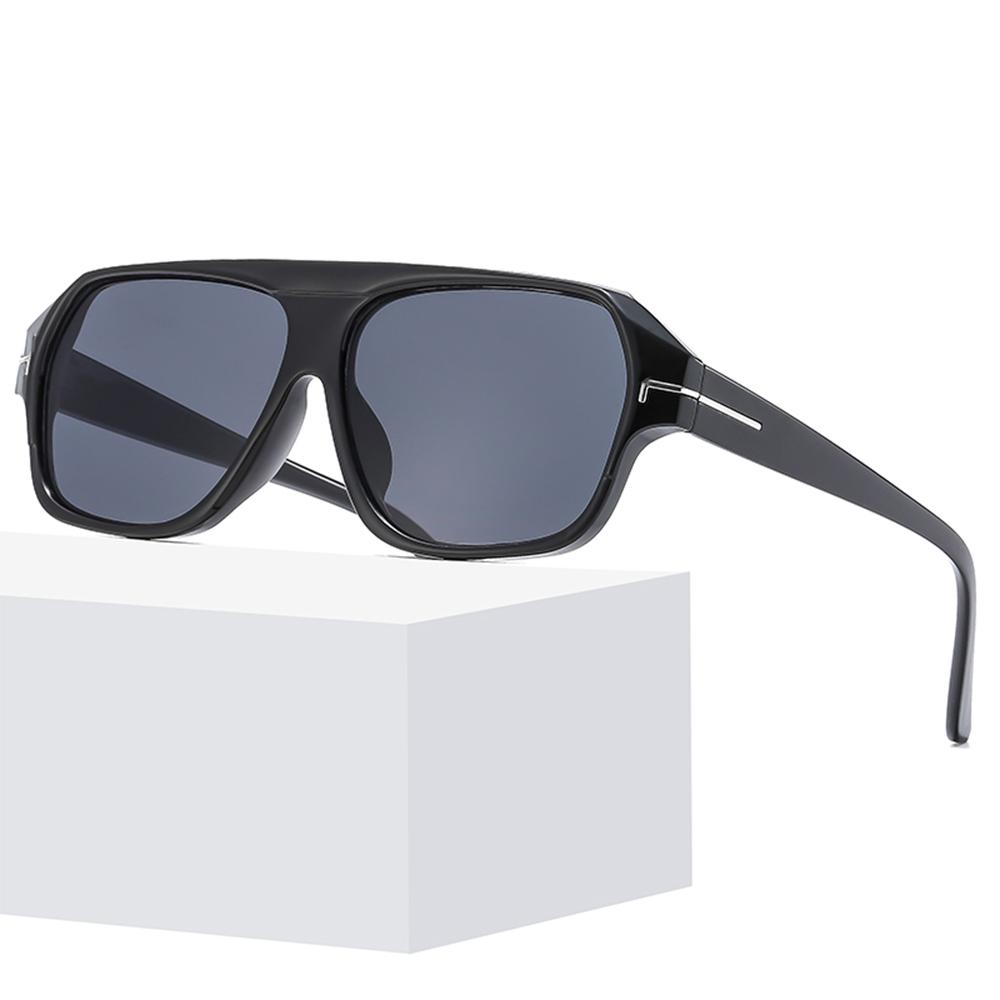 STORY Classic Square Sunglasses Men Women Luxury Brand T Design Fashion Blue Lens Oversized Pilot Sun Glasses 3793N