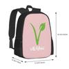 Vegan Logo Fashion Pattern Design Travel Laptop School Backpack Bag Vegano Govegan Veggie Case Mobile