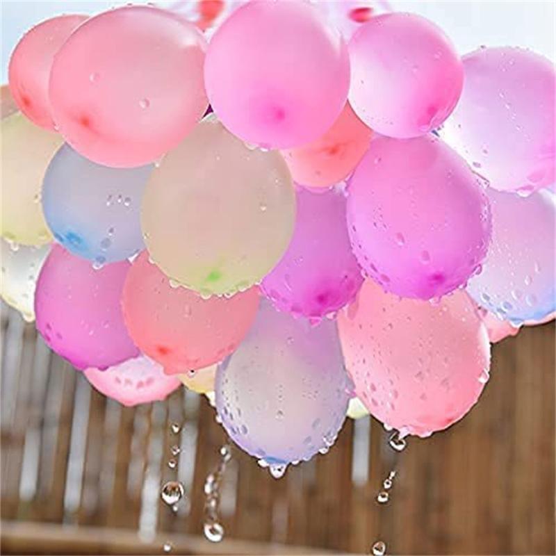 Kids Water Balloon Pressure Sprayer Set Includes 100Pcs Balloon For Outdoor Activities Practical Air Balloon Pump