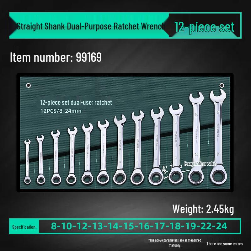 Combination Torx Ratchet and Open-End Wrench Set