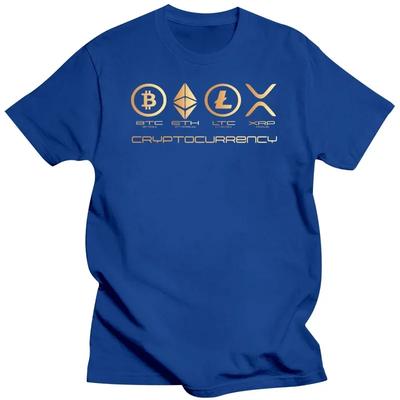 Lustige Ripple XRP T-Shirts Herren Kurzarm Bitcoin Krypto Kryptowährung T-Shirt Streetwear Tee Tops Reine Baumwolle T-Shirt Merch#Farbe(1)