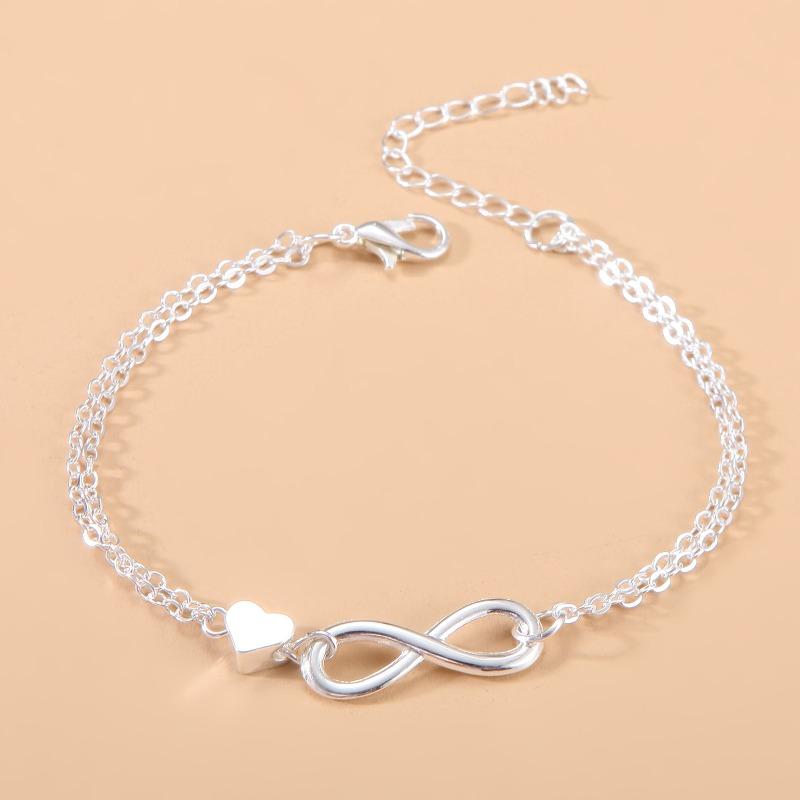 Stainless Steel Bracelet Classic Sweet Hollow Peach Heart Bracelet Female Fashion Simple Bracelet Jewelry Party Gifts
