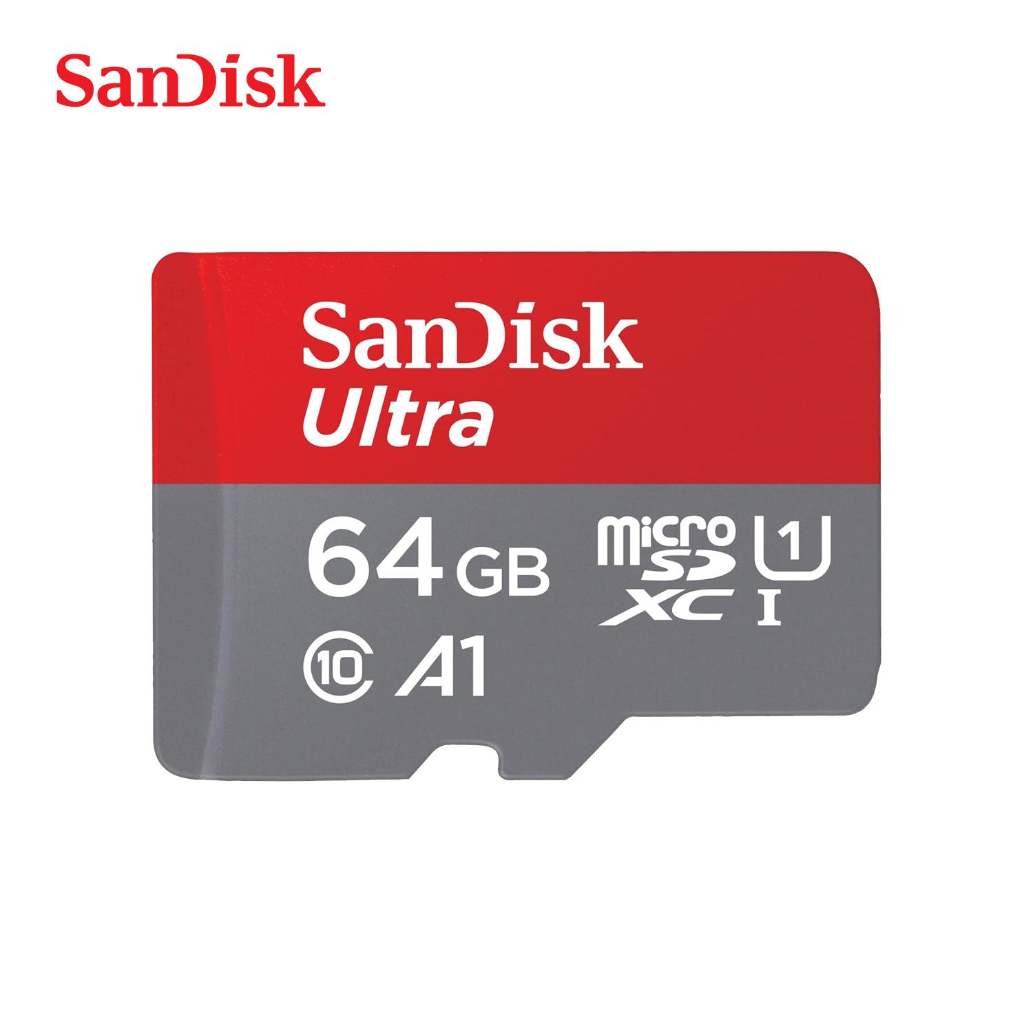 

Карта памяти Sandisk TF 64 ГБ 32 ГБ 128 ГБ Ultra micro sd 256 ГБ 512 ГБ Класс 10 Microsd SD карта 120 МБ/с UHS-I A1 для телефона/ПК планшета