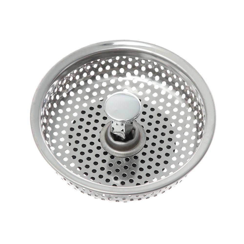 Tool Home Stainless Steel Waste Drainer Cleaning Stuff Cover Colander Plug Filter Basket Food Hair Stopper Sink Strainer