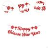 Chinese Year Hanging Decoration Paper Material Decorative Red Color for Ceiling Wall Decor