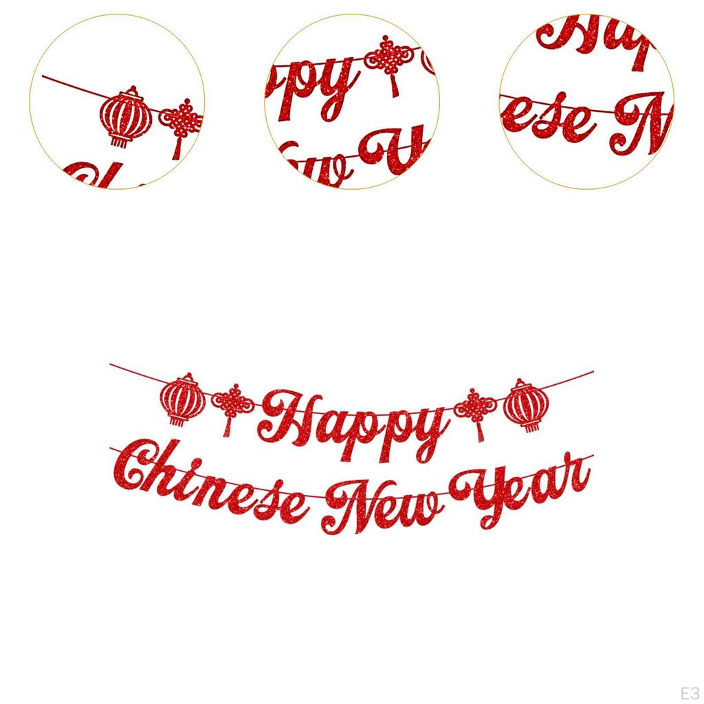 Chinese Year Hanging Decoration Paper Material Decorative Red Color for Ceiling Wall Decor