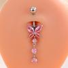 Butterfly Zircon Navel Ring Rhinestone Belly Button Ring Body Piercing Jewelry  Party Decoration