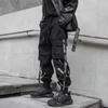 Schwarze Cargohose für Herren, Jogger, Cargohose für Herren, Joggen, japanische Streetwear, Hip Hop, Hippie, Techwear, Gothic-Band