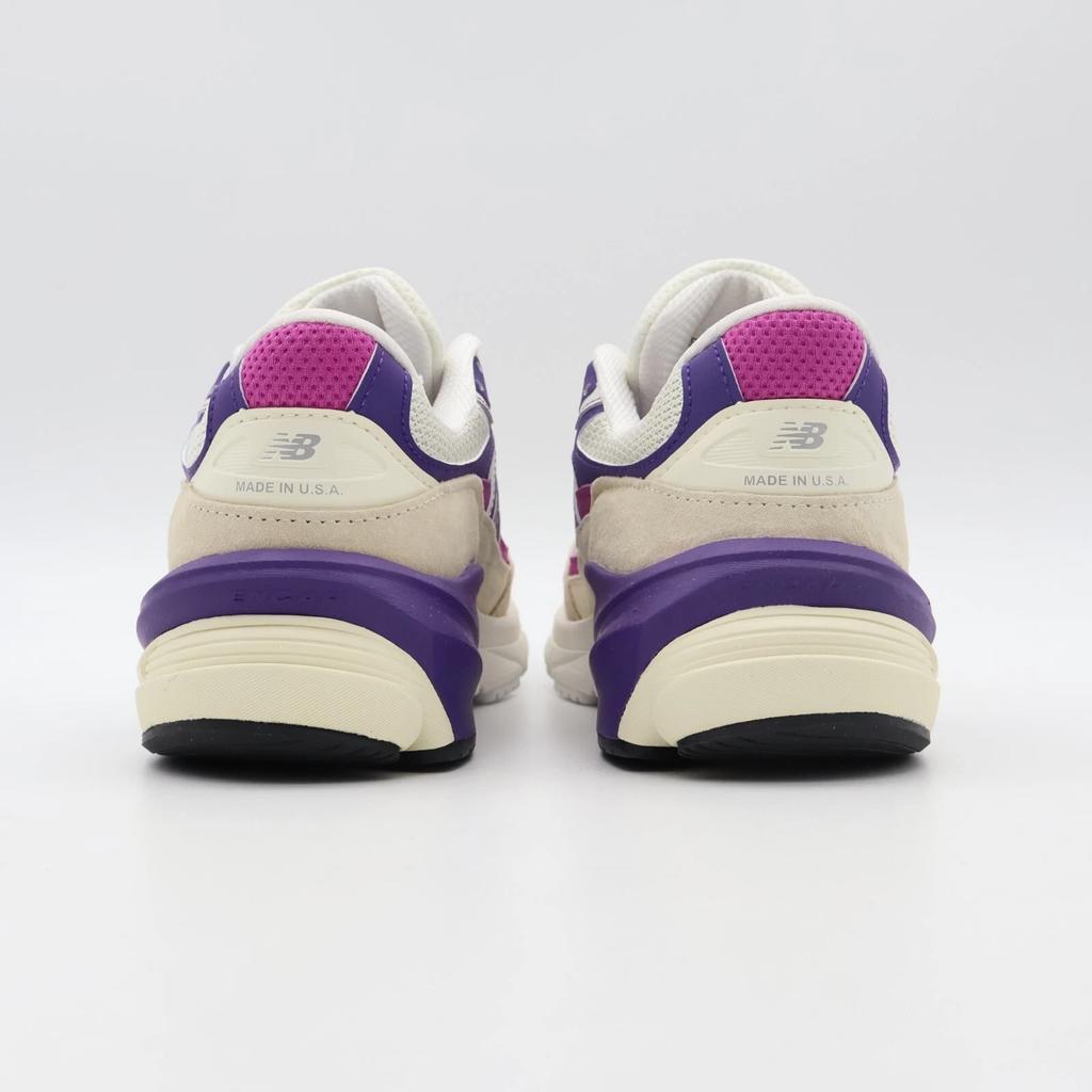 U990TD6 New Balance 990V6 Magenta Pop MiUSA Limestone Purple Pink Cream (Men's)