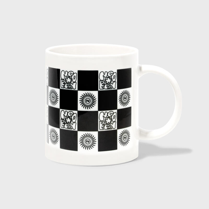 SPREAD SYMBOL BLACK CHECKER-WHITE (Mug) FREE